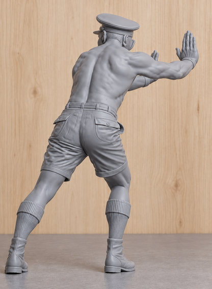 SM29 – Ice Cold in Alex RSM Tom Pugh Pushing “Katy” Unpainted Multi-Scale Model Figure