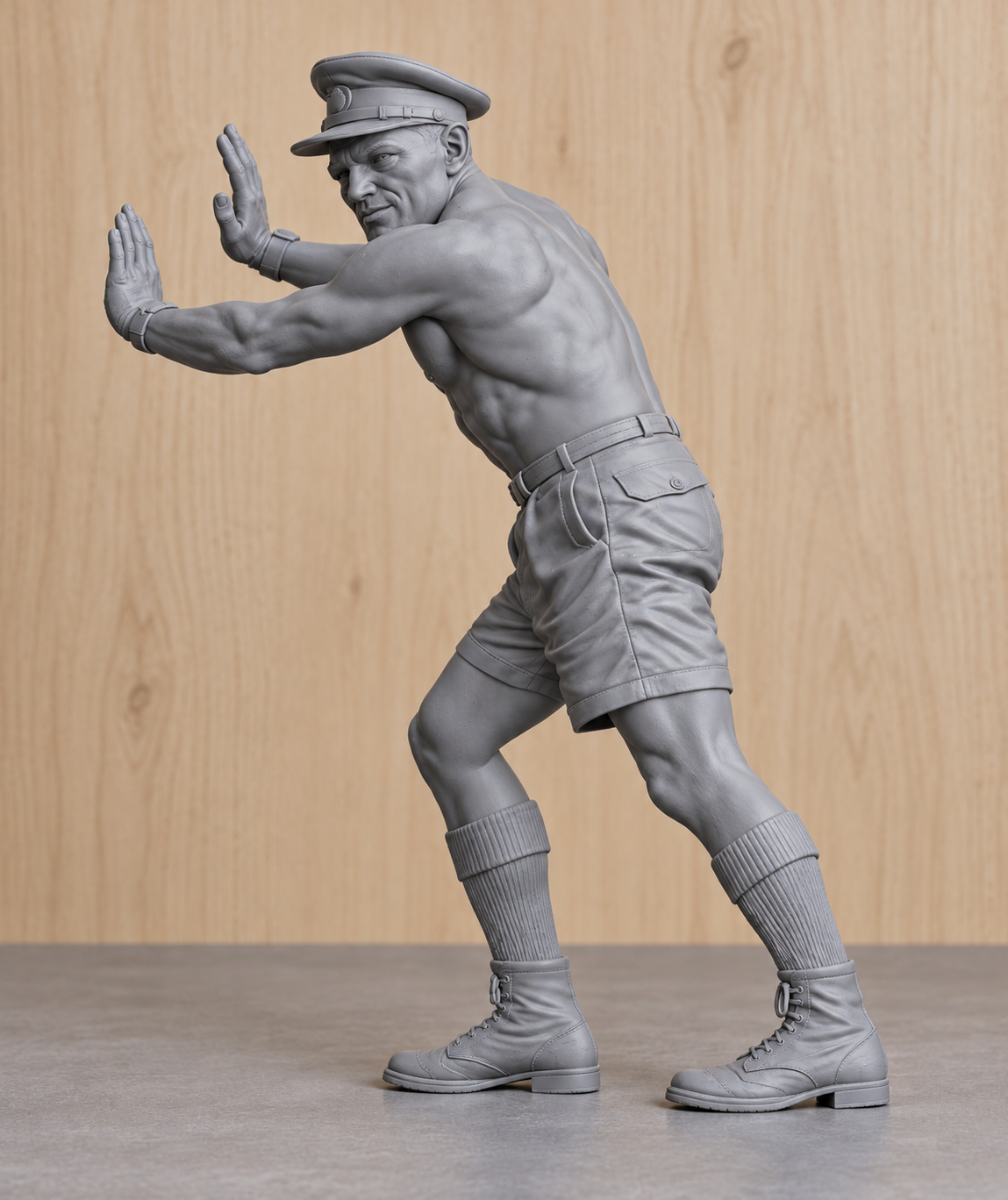 SM29 – Ice Cold in Alex RSM Tom Pugh Pushing “Katy” Unpainted Multi-Scale Model Figure