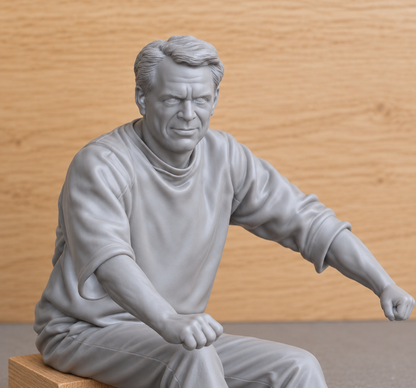 B54 Steve McQueen Motorcycle Figure – The Great Escape Unpainted, Multiple Scales