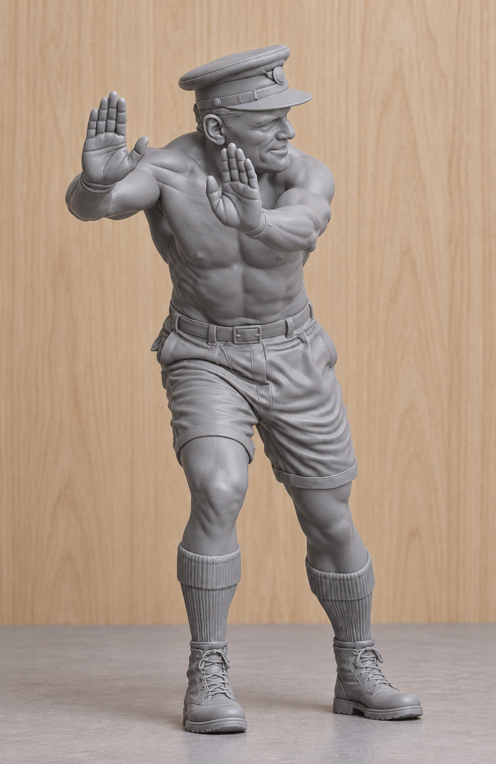 SM29 – Ice Cold in Alex RSM Tom Pugh Pushing “Katy” Unpainted Multi-Scale Model Figure