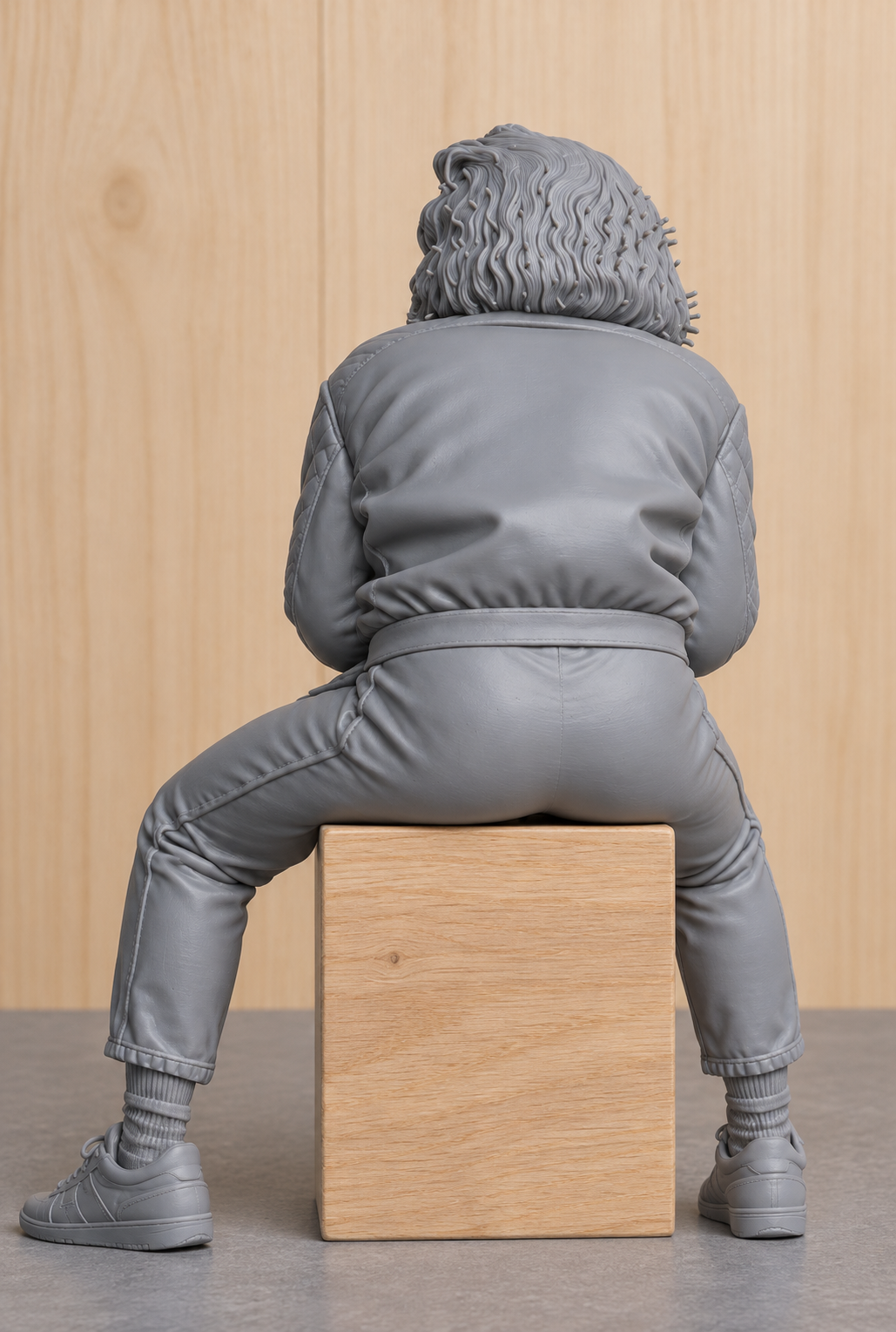 N52 – Top Gun Charlie Blackwood – Seated Motorcycle Figure Unpainted Multi-Scale Model Figure