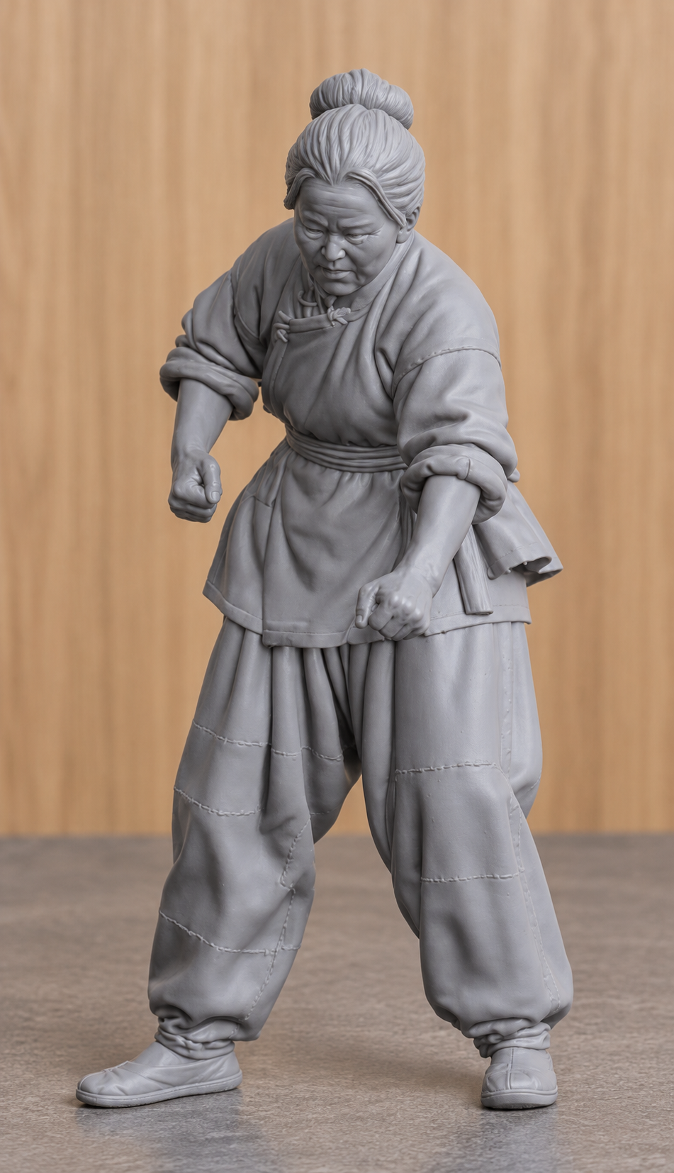 JK1 Female Chinese Fishing Junk Crew Figure – Unpainted Scale Model Ship Crew