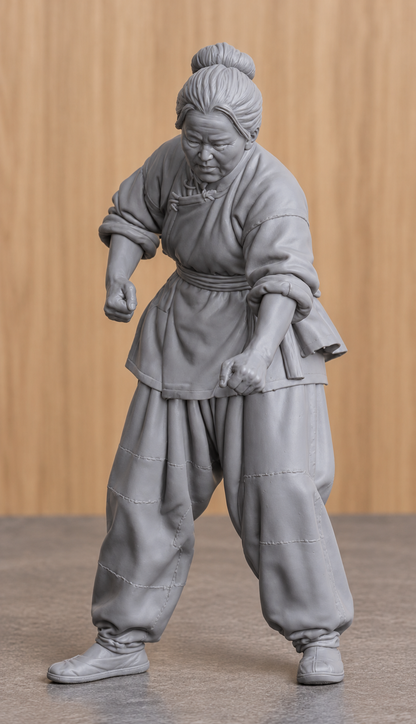 JK1 Female Chinese Fishing Junk Crew Figure – Unpainted Scale Model Ship Crew
