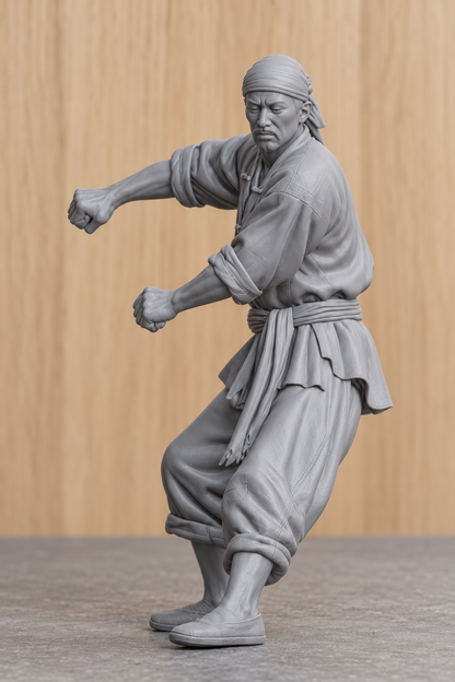 JK4 Male Chinese Fishing Junk Crew Figure – Unpainted, Multi-Scale 1/96 to 1/8