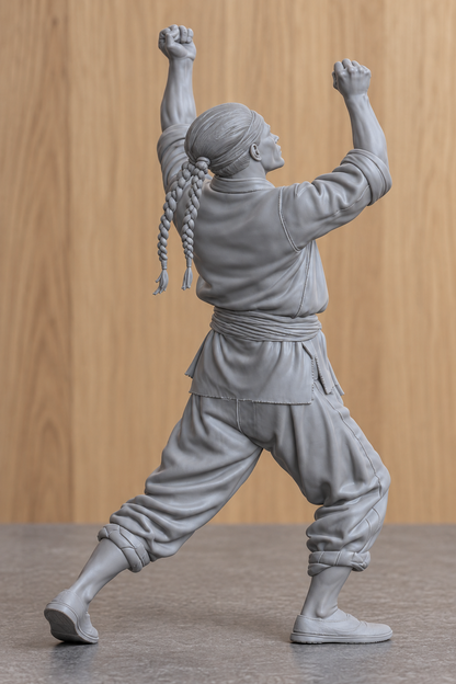 JK6 Chinese Fishing Junk Crew Figure Trimming Sail – Unpainted, Multi-Scale 1/96 to 1/8 | Jager Hobby