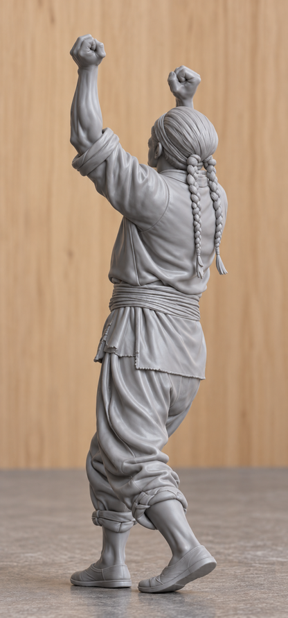 JK6 Chinese Fishing Junk Crew Figure Trimming Sail – Unpainted, Multi-Scale 1/96 to 1/8 | Jager Hobby