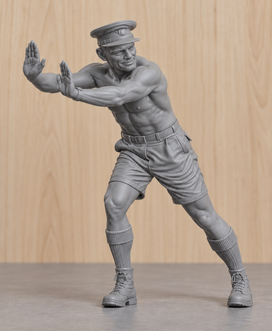 SM29 – Ice Cold in Alex RSM Tom Pugh Pushing “Katy” Unpainted Multi-Scale Model Figure