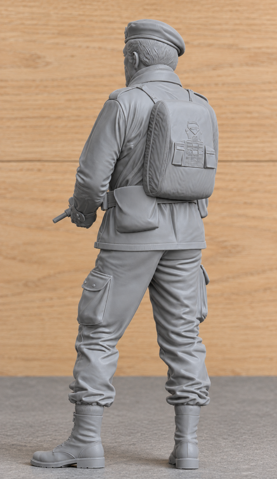 SWG1 Colonel Faulkner Standing with Uzi – The Wild Geese Inspired Unpainted Figure