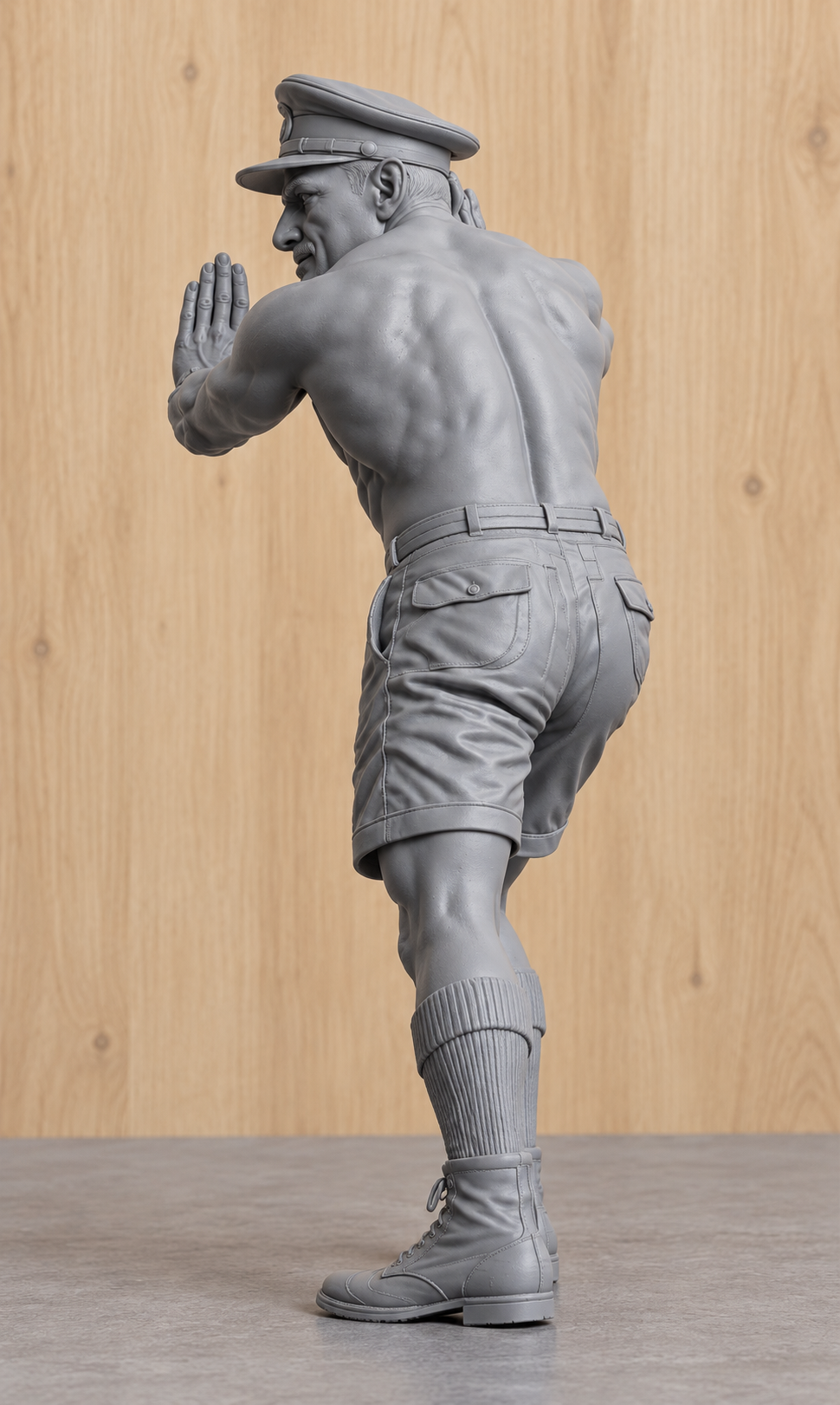 SM29 – Ice Cold in Alex RSM Tom Pugh Pushing “Katy” Unpainted Multi-Scale Model Figure