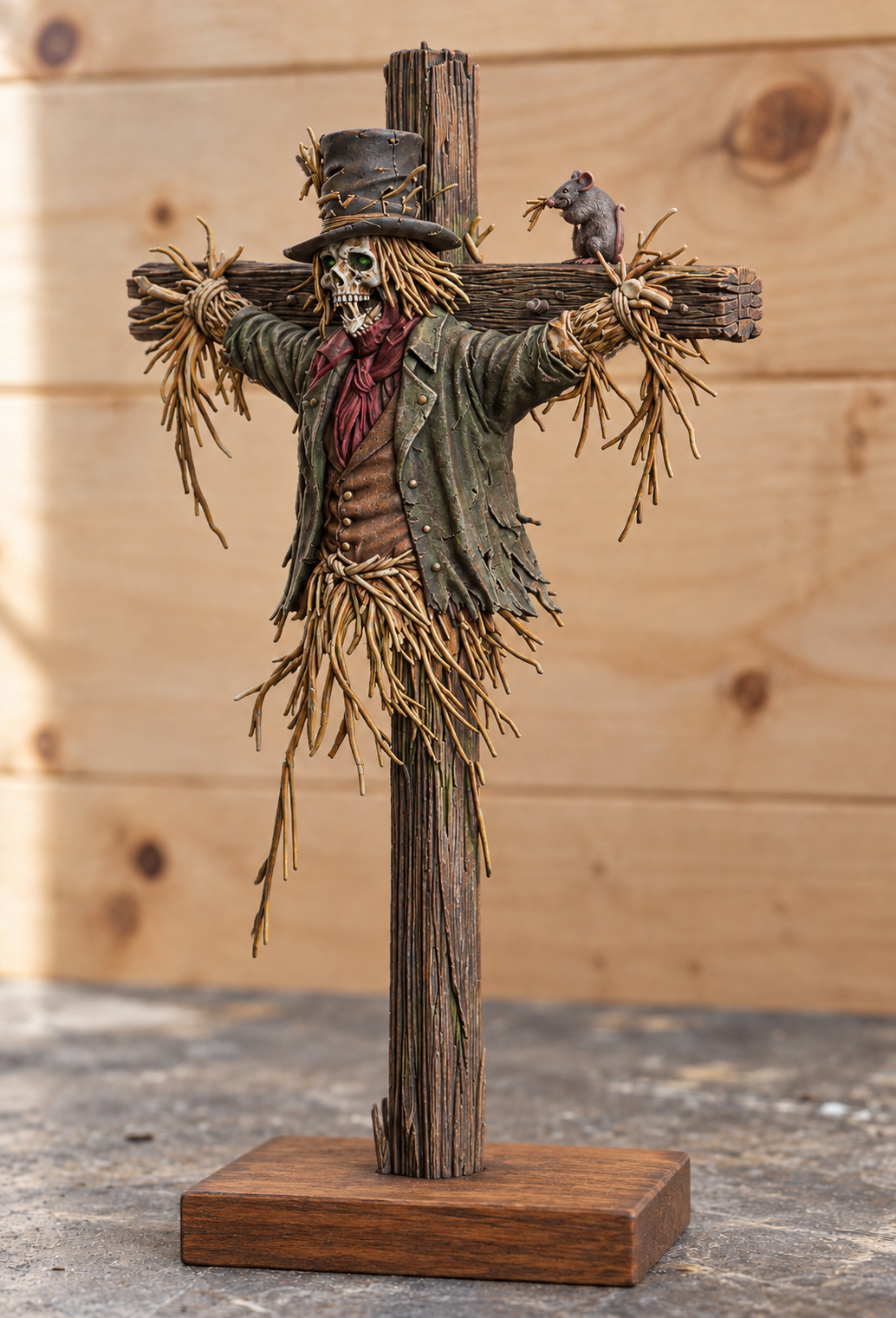K3 – NEVER GIVE UP Undead Scarecrow – Unpainted Multi-Scale Resin Figure