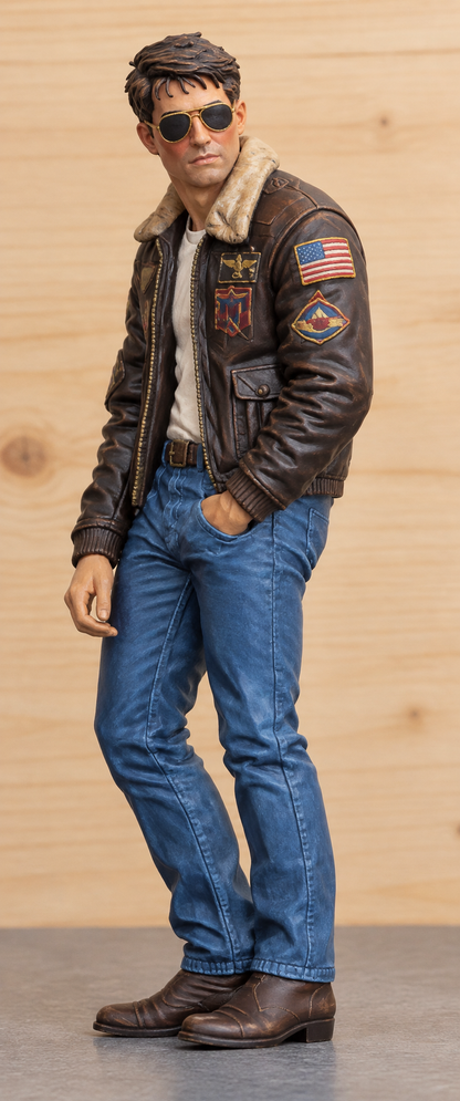 B26 – Top Gun Maverick  – Kawasaki GPZ900R Figure Unpainted Multi-Scale Model Figure