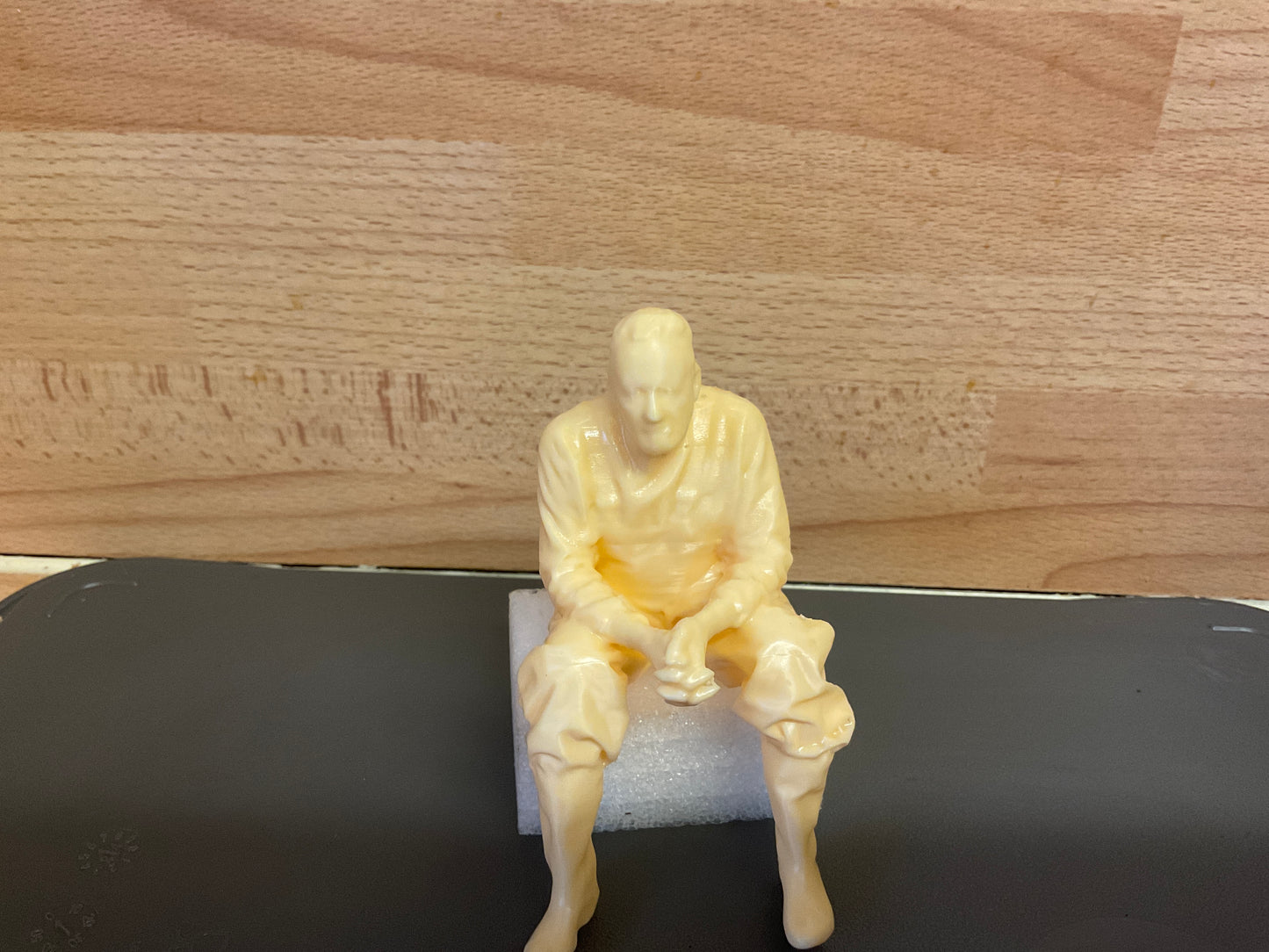 Seated fisherman figure for modern fishing boats, trawlers & RC models TG47