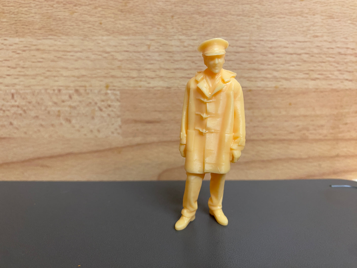 TG53 – 1/24 Naval Crew Officer in Duffle Coat | Relaxed Pose Scale Model Figure for RC Ships and Dioramas