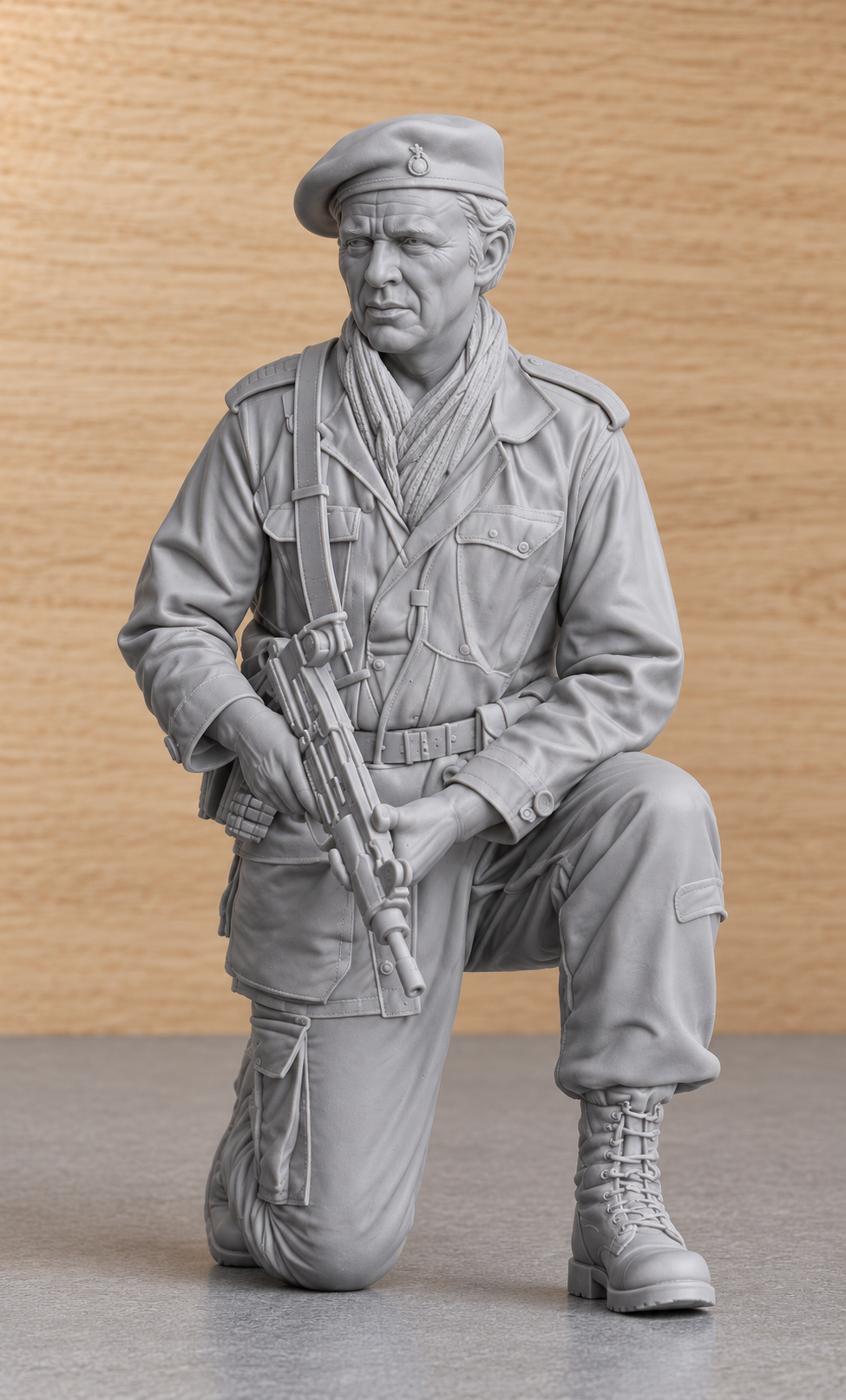SWG2 Colonel Faulkner Kneeling – Richard Burton – The Wild Geese  Unpainted Figure