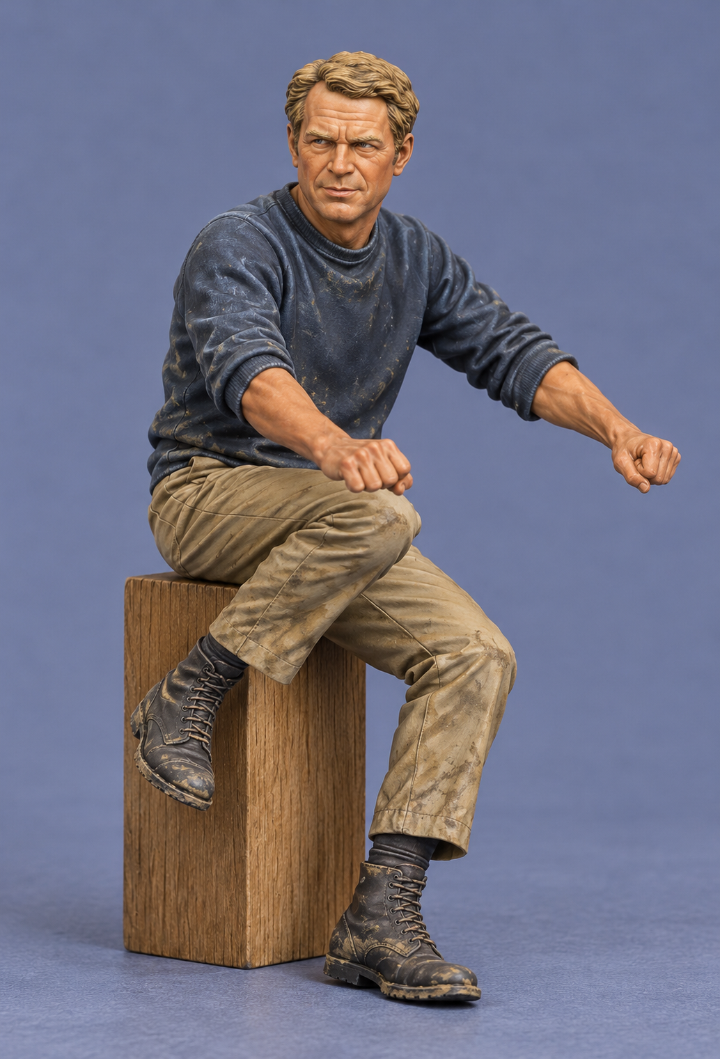 B54 Steve McQueen Motorcycle Figure – The Great Escape Unpainted, Multiple Scales