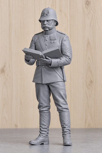 SM12 Colour Sergeant Bourne – Zulu Film Inspired Unpainted Multi-Scale Model Figure