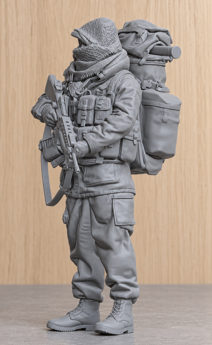 Jäger Hobby SM6 Bravo Two Zero – Gulf War Special Forces SAS  Unpainted Scale Model Figure – Multi Scale