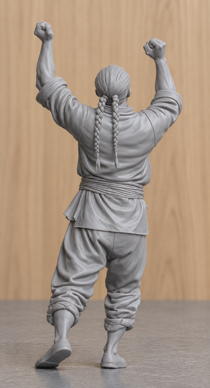 JK6 Chinese Fishing Junk Crew Figure Trimming Sail – Unpainted, Multi-Scale 1/96 to 1/8 | Jager Hobby