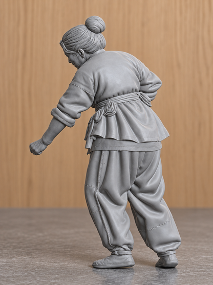 JK1 Female Chinese Fishing Junk Crew Figure – Unpainted Scale Model Ship Crew