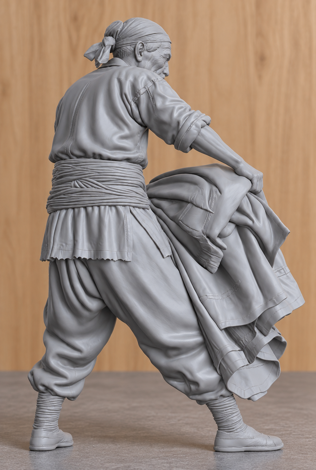 JK2 Male Chinese Fishing Junk Crew Figure – Unpainted, Multi-Scale