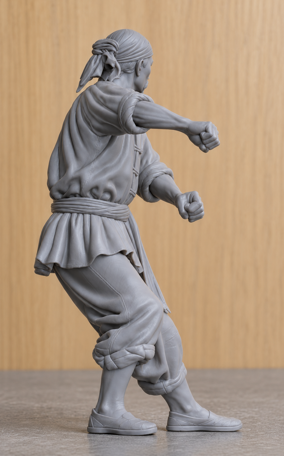 JK4 Male Chinese Fishing Junk Crew Figure – Unpainted, Multi-Scale 1/96 to 1/8