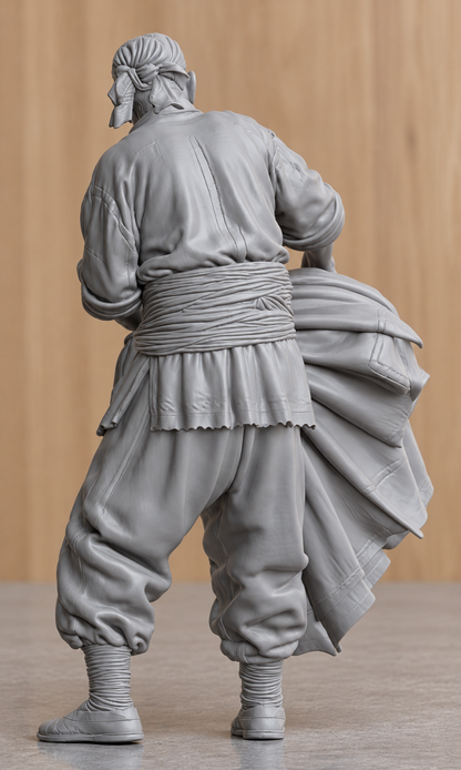 JK2 Male Chinese Fishing Junk Crew Figure – Unpainted, Multi-Scale