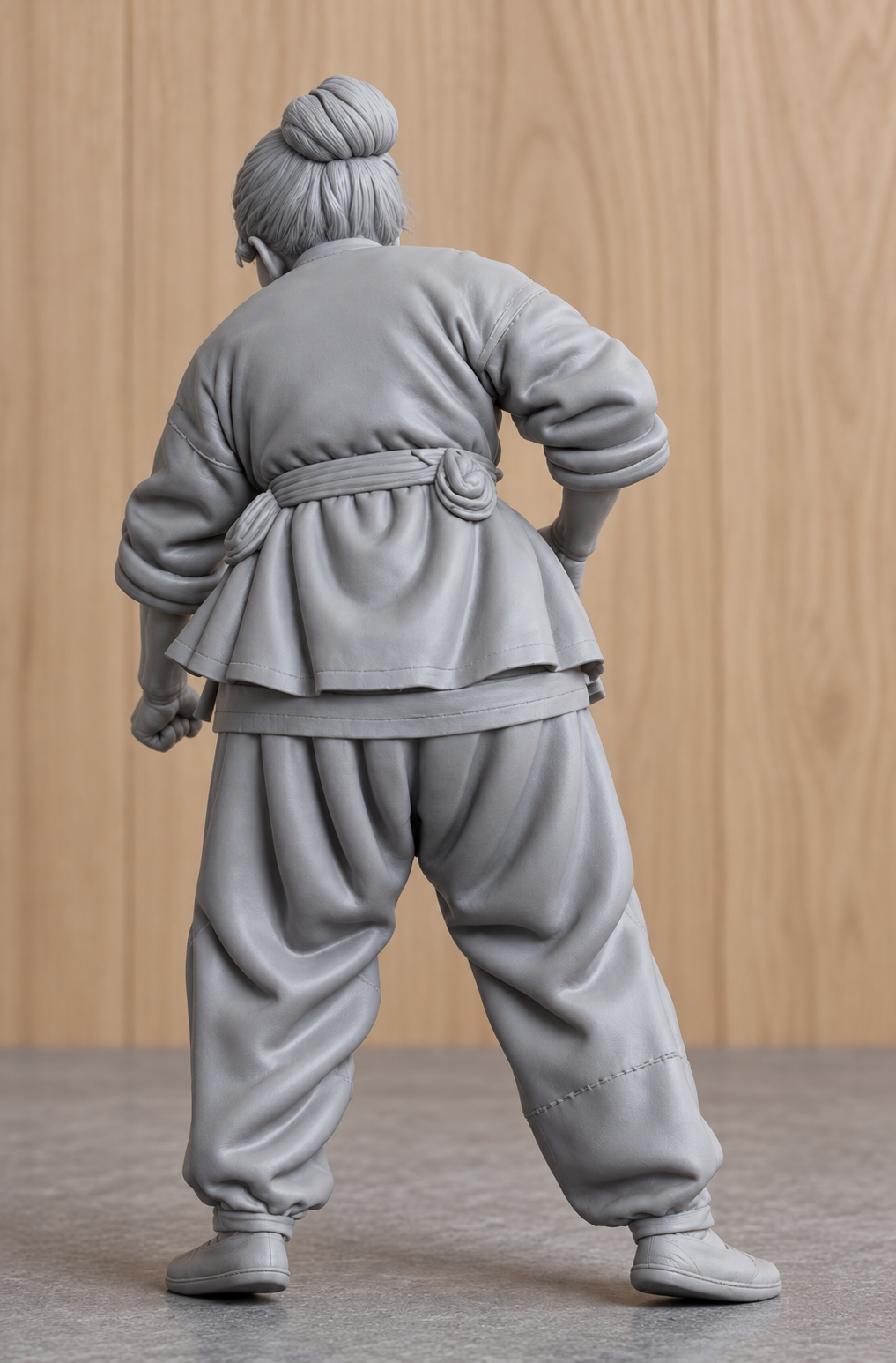 JK1 Female Chinese Fishing Junk Crew Figure – Unpainted Scale Model Ship Crew
