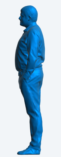 M10 M10 3D-printed resin model crew figure from Jager Hobby presents a detailed representation of a mature man with a slightly rounder physique