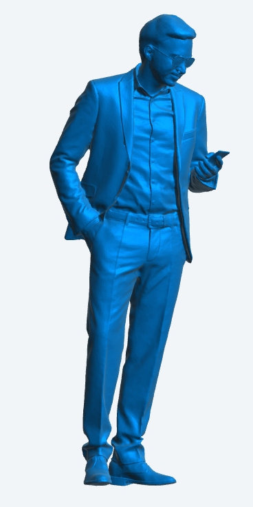 M21 1/25 Diorama Figure Modern man with mobile and sunglasses