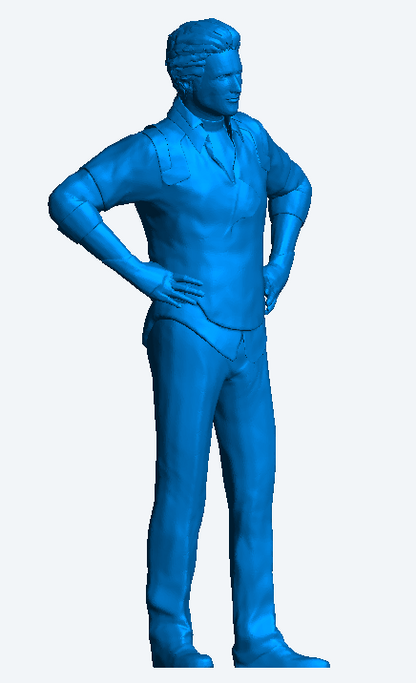 M65 – Male Figure Standing with Hands on Hips Watching a Race | 1:18 Scale Die-Cast