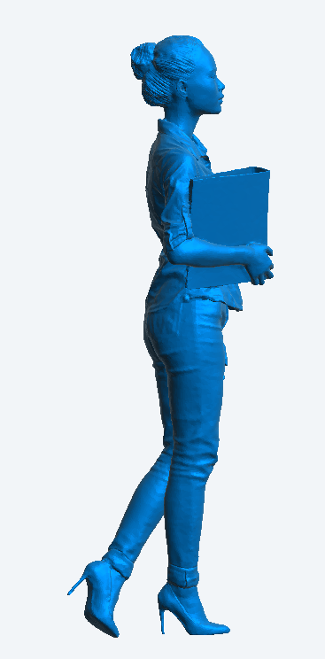 Jager Hobby W13 – Scale Model Modern Office Woman Holding Binder