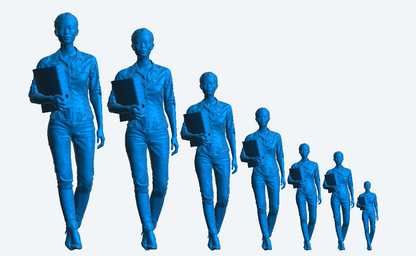 Jager Hobby W13 – Scale Model Modern Office Woman Holding Binder
