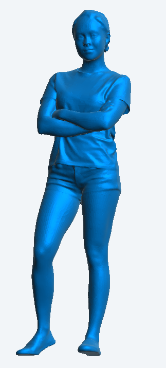 Jager Hobby W14 – Scale Model Casual Woman with Arms Crossed