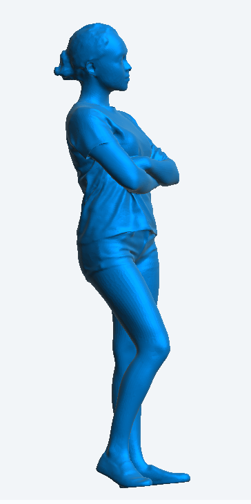 Jager Hobby W14 – Scale Model Casual Woman with Arms Crossed