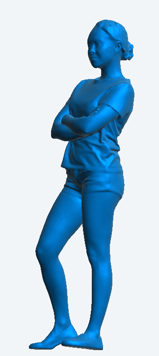 Jager Hobby W14 – Scale Model Casual Woman with Arms Crossed