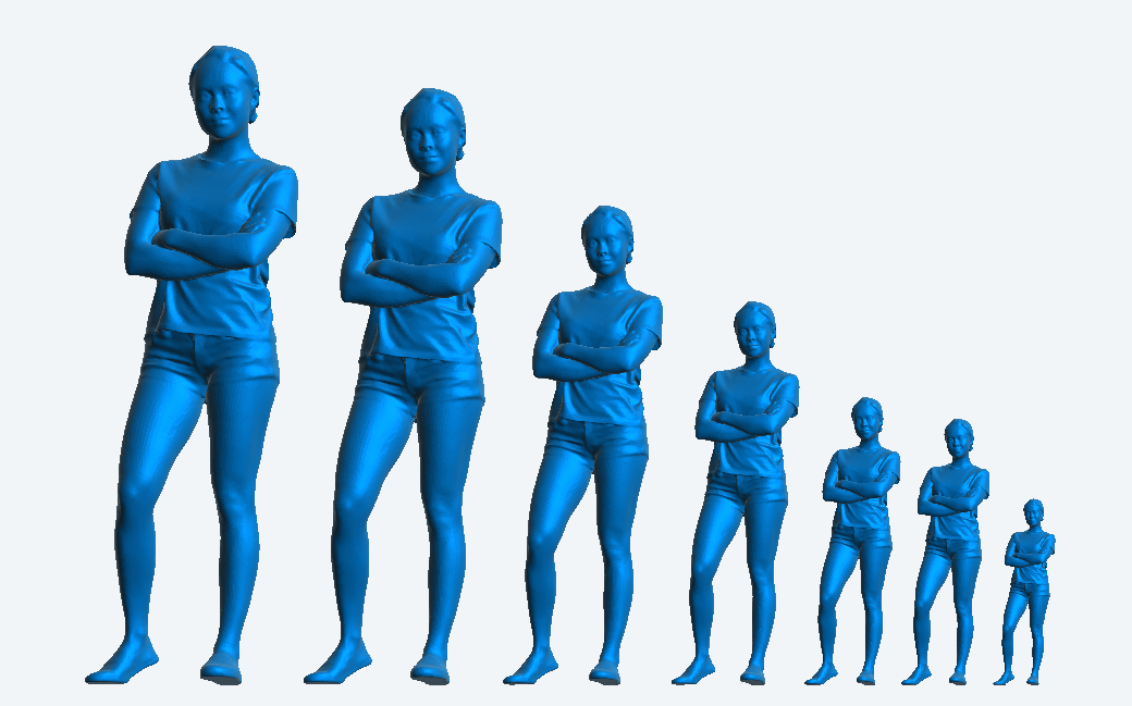 Jager Hobby W14 – Scale Model Casual Woman with Arms Crossed