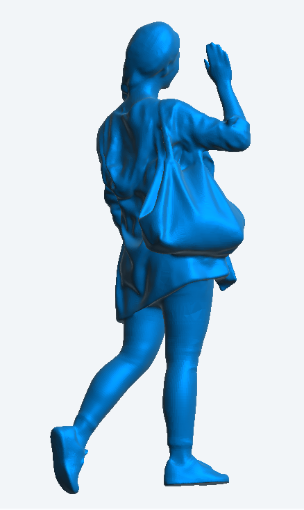 W19 – 1/43 Scale Diorama Figure Woman Walking and Waving Multiple Scales Available