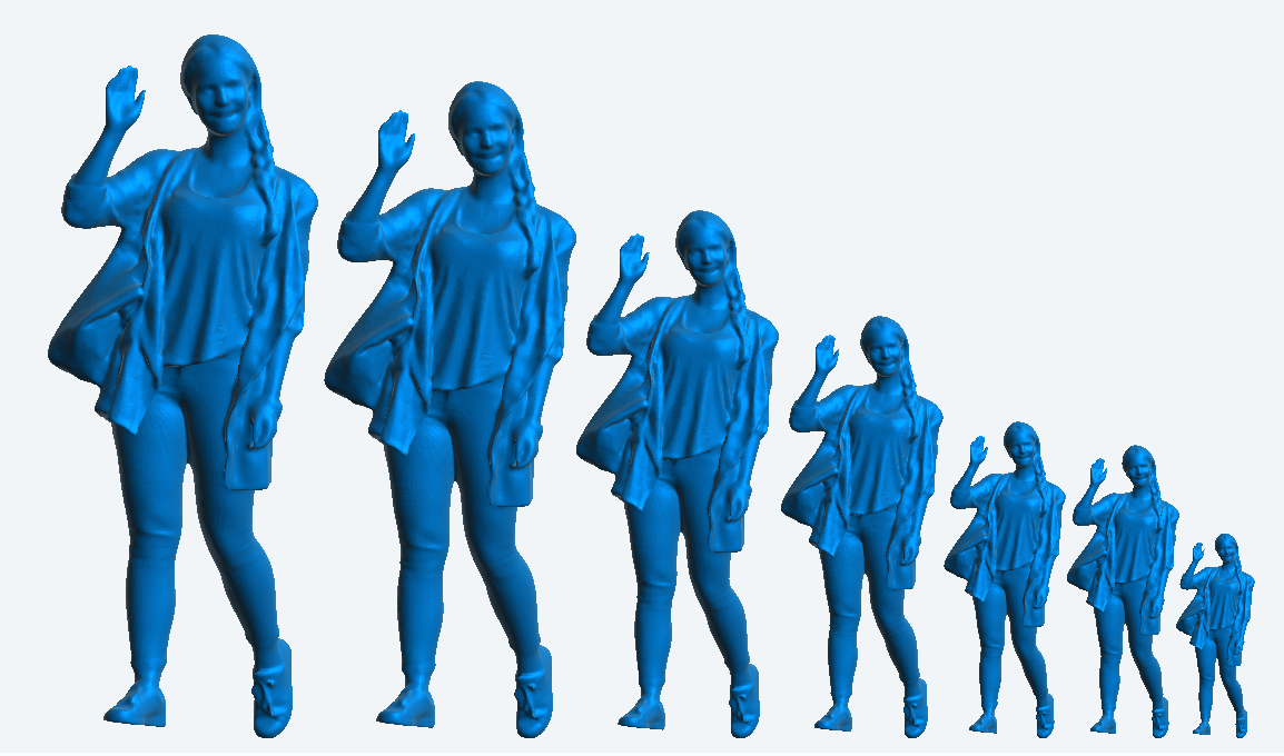 W19 – 1/43 Scale Diorama Figure Woman Walking and Waving Multiple Scales Available