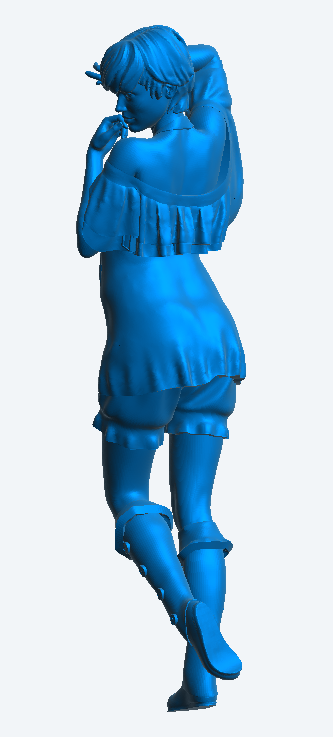 W28 – Scale Model Figure Saloon Girl Dancing