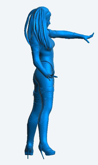 W49 – Dancing Woman in High Heels | Scale Model Female Figure