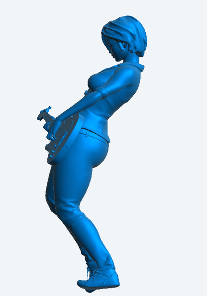 W54 – Sexy Woman Guitarist | Scale Model Female Figure