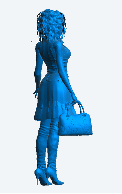 W66 – Woman Standing and Waiting | Scale Model Female Figure