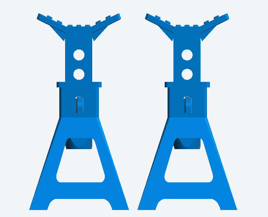 T32 – 1/43 Axle Stands for Garage, Workshop, and Vehicle Repair Dioramas
