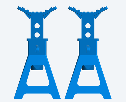 T32 – 1/43 Axle Stands for Garage, Workshop, and Vehicle Repair Dioramas