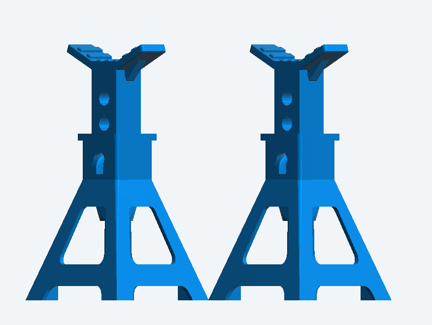 T32 – 1/43 Axle Stands for Garage, Workshop, and Vehicle Repair Dioramas