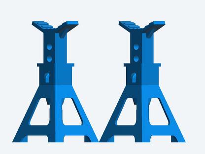 T32 – 1/43 Axle Stands for Garage, Workshop, and Vehicle Repair Dioramas