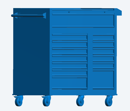 T36 – 1/18 Tool Chest for Garage, Workshop, and Automotive Dioramas