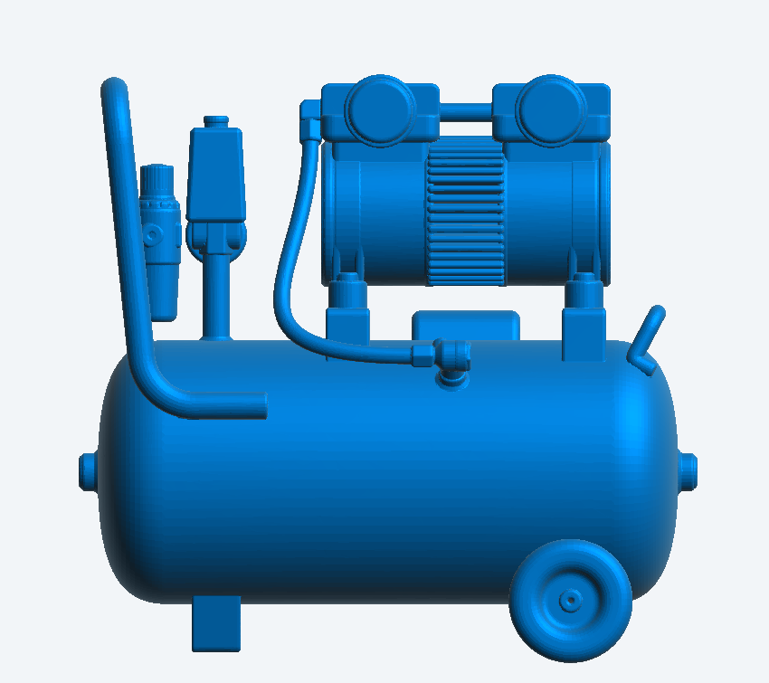 T40 – 1/43 Air Compressor for Workshop, Automotive, and Industrial multi scale Dioramas