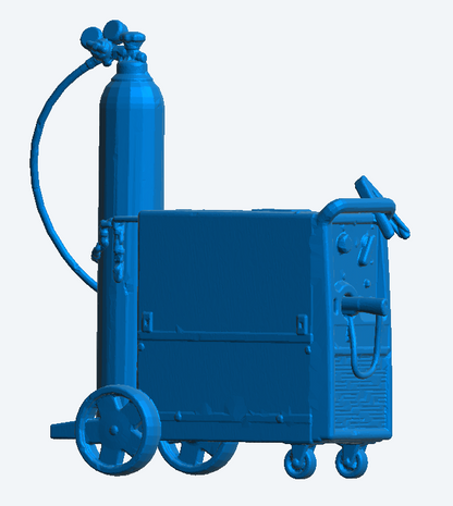T44 1/43 1/18 Modern MIG Welding Set with Gas Bottle and Torch – Multi Scale Model Accessory