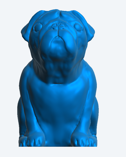 A6 Model Pug dog Figure crew | Jager Hobby